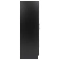 Elite Home Storage 65" 1-Shelf Wood Cabinet - Black