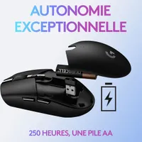 Souris de jeu optique sans fil de 12000 ppp G305 de Logitech