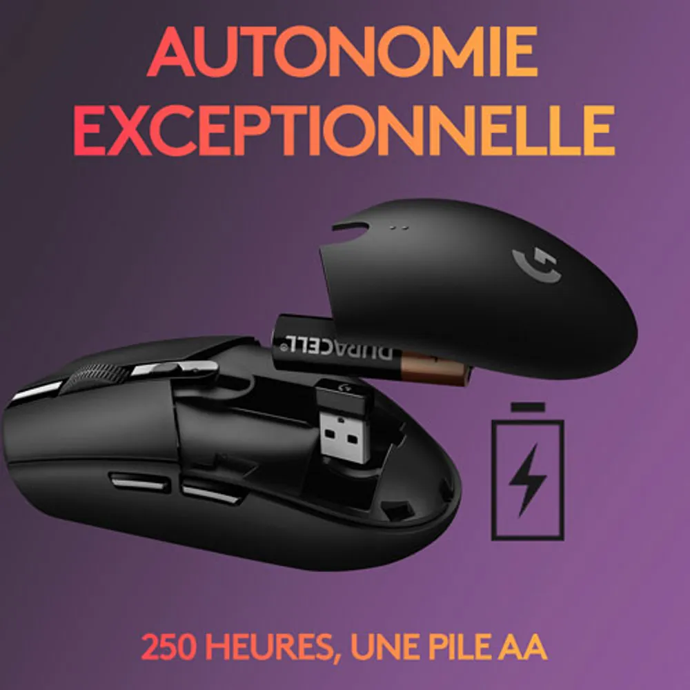 Logitech G305 12000 DPI Wireless Optical Gaming Mouse - Black