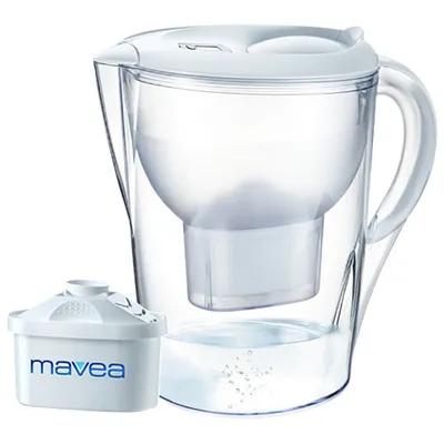 Aquavero 14-Cup Water Filtration Pitcher (M100358.1F) - White
