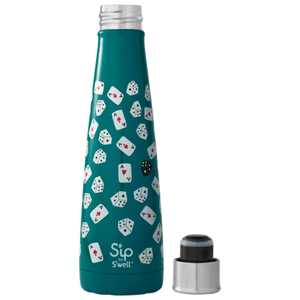 S'ip by S'well Best Bet 450 ml (15 oz.) Insulated Stainless Steel Water Bottle (SIP051) - Teal