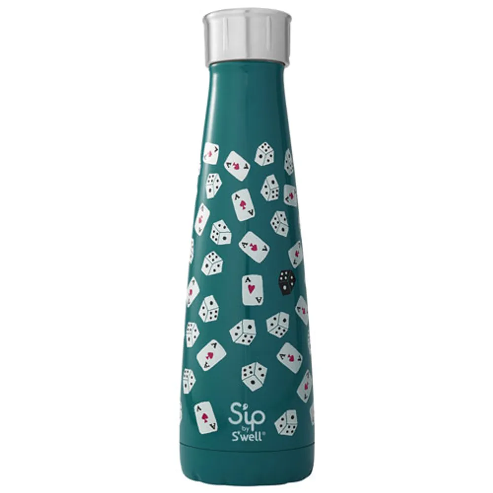 S'ip by S'well Best Bet 450 ml (15 oz.) Insulated Stainless Steel Water Bottle (SIP051) - Teal