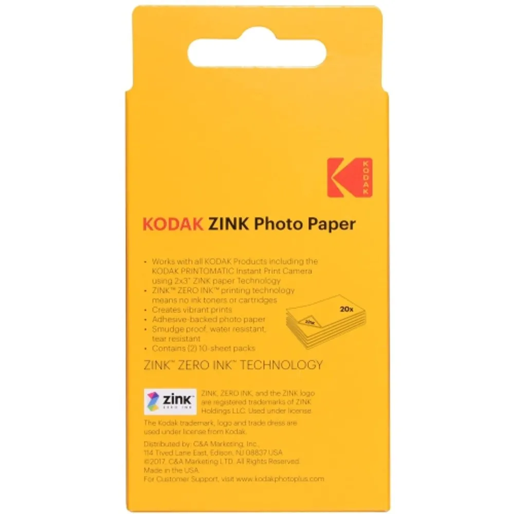 Kodak PRINTOMATIC Instant Print Camera (Black) Scrapbook Photo Album Kit 