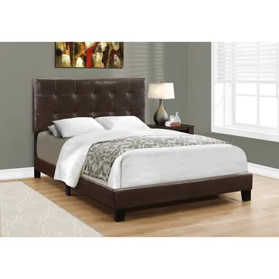 Monarch Transitional Upholstered Platform Bed - Double