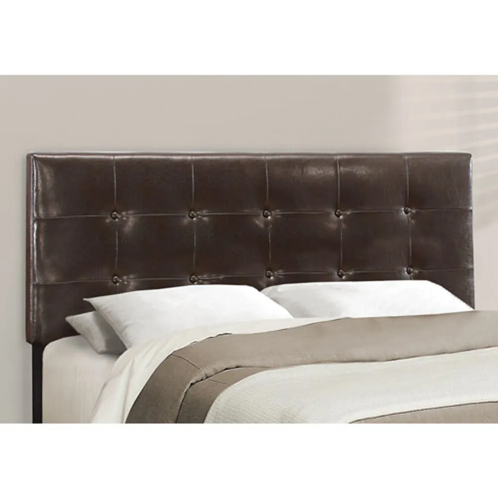 Monarch Transitional Upholstered Platform Bed - Queen