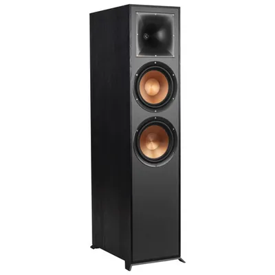 Klipsch R820F 150-Watt 2-Way Tower Speaker - Single - Black