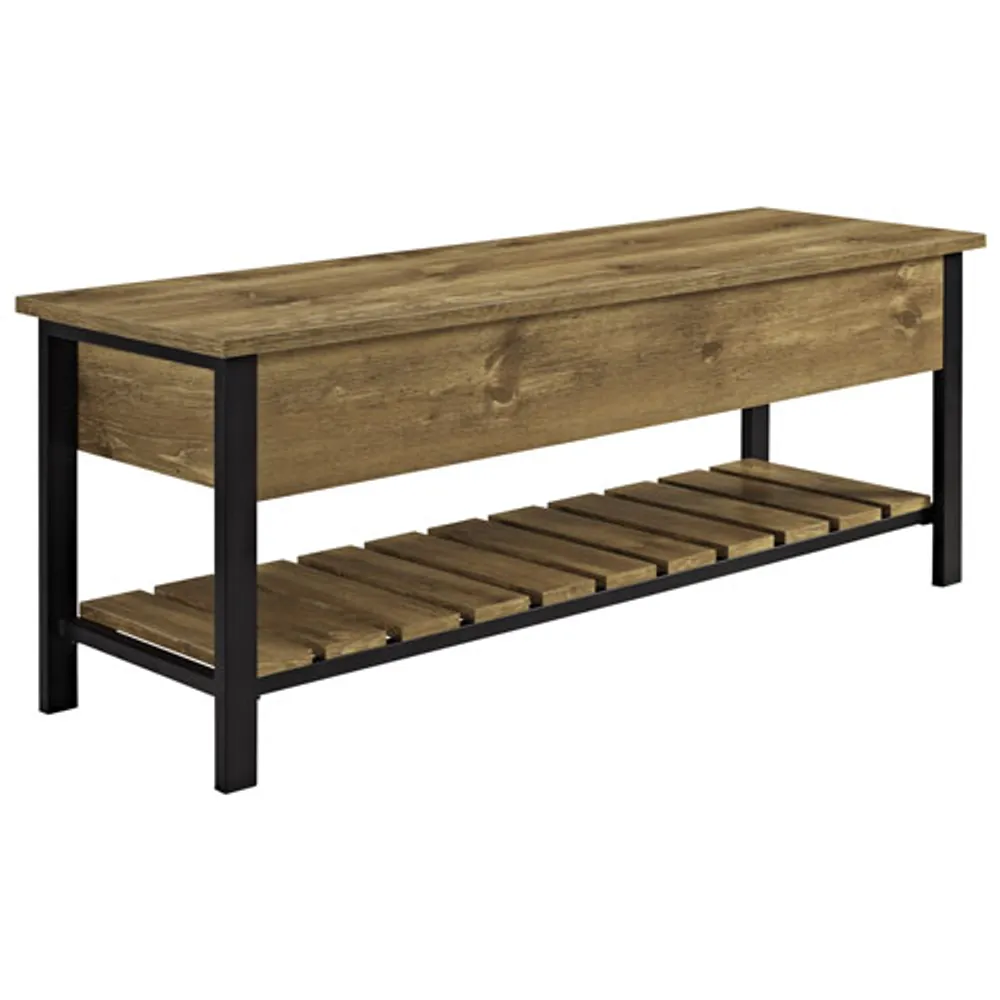 Winmoor Home Transitional Storage Bench - Barnwood