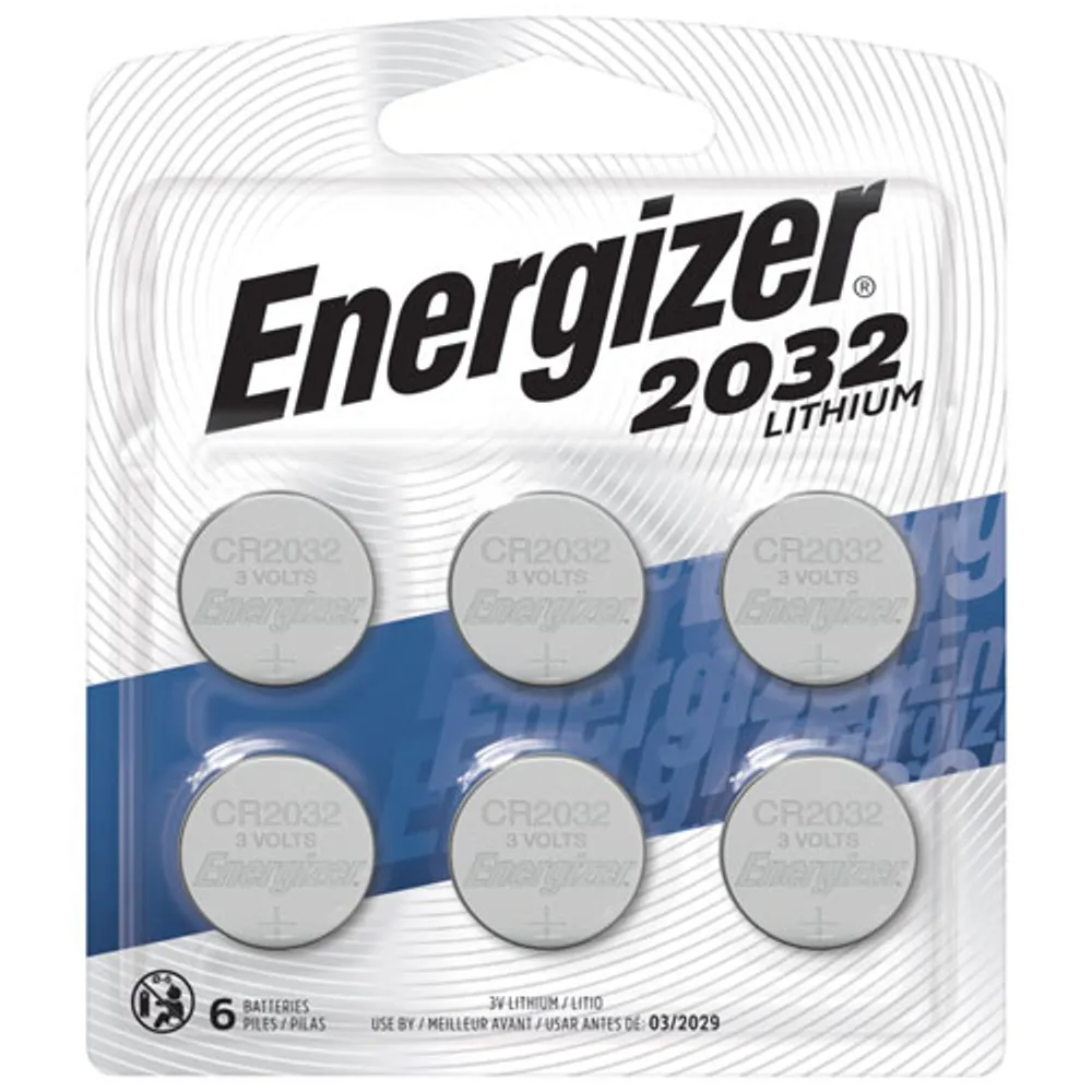 Energizer CR2032 Lithium Coin Cell Batteries - 6 Pack