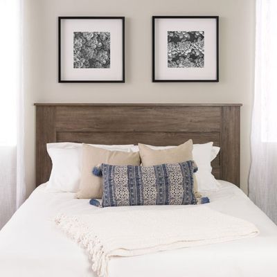 Prepac Transitional Headboard - Queen - Drifted Grey