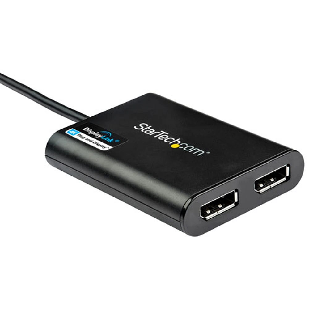 Adaptateur USB 3.0 à DisplayPort double de StarTech (USB32DP24K60)