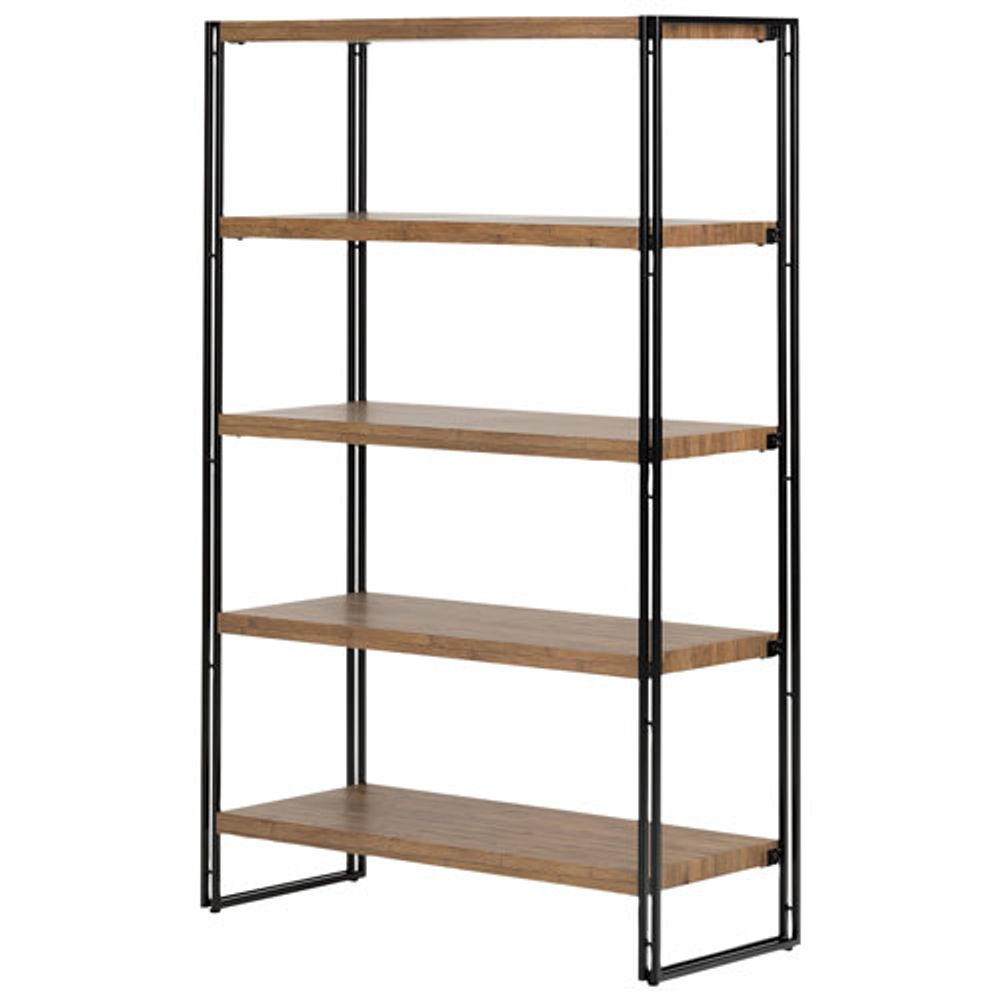 Gimetri 61" 5-Shelf Storage Shelf - Rustic Bamboo