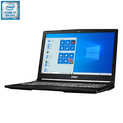 Portable de 15,6 po WE63 de MSI - Aluminium noir (Core i7-8750H d'Intel/DD 1 To/RAM 8 Go/Windows 10)