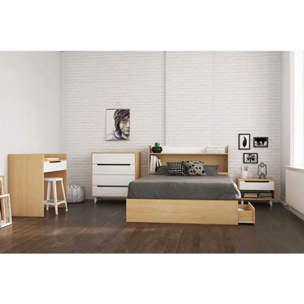 Nexera Contemporary Storage Bed - Double