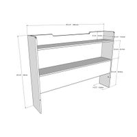 Nexera Contemporary Bookcase Headboard - Double - White