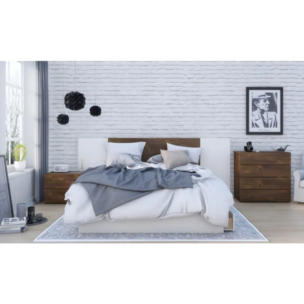 Nexera Contemporary Storage Bed - Queen