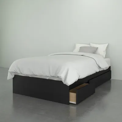 Nexera Contemporary Storage Bed - Twin
