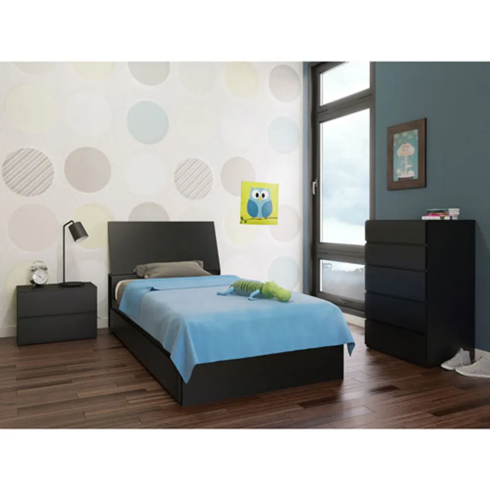 Nexera Contemporary Storage Bed - Twin