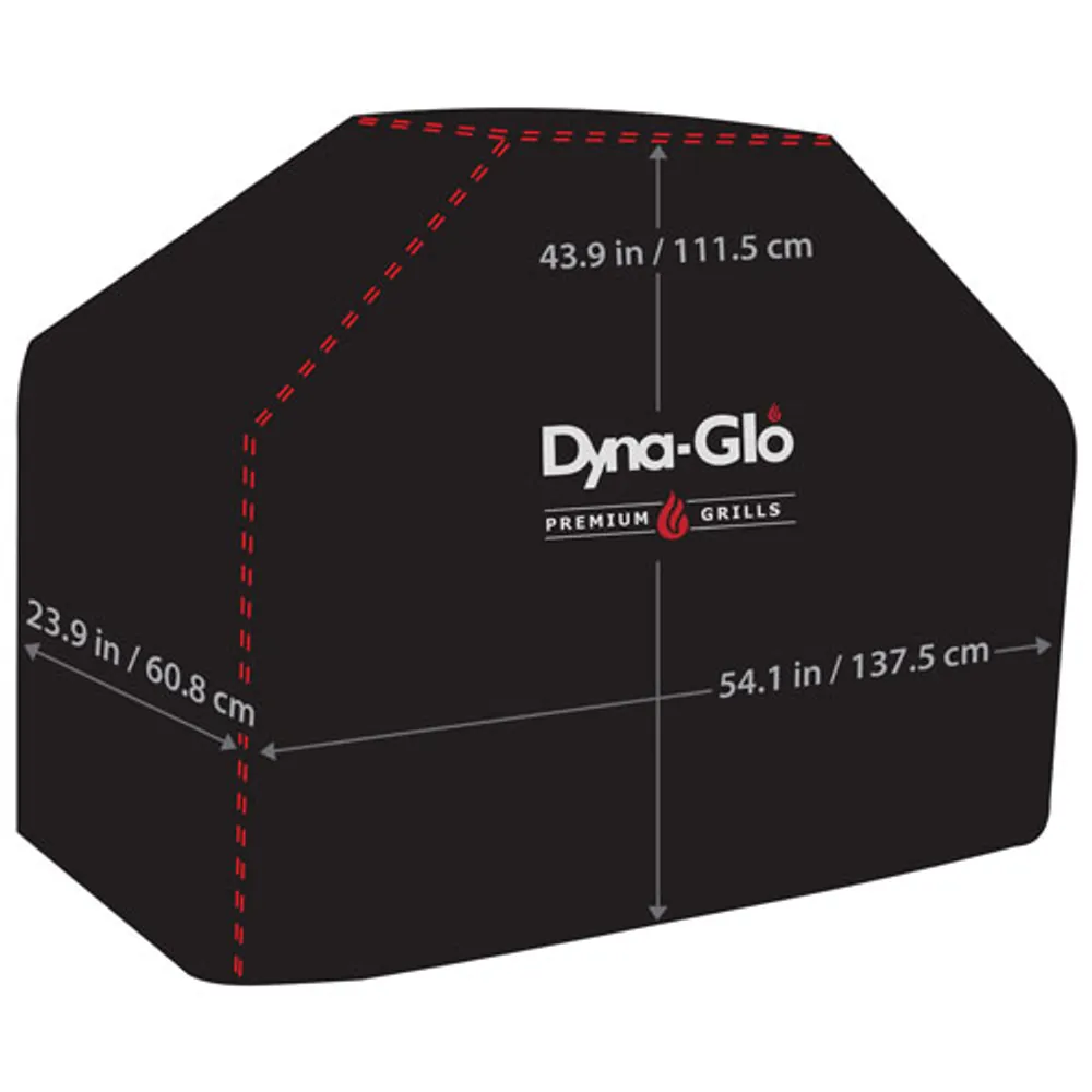 Dyna-Glo Premium 5-Burner Gas Grill Cover (DG500C) - Black