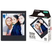 Fujifilm Instax Square Instant Film - 10 Sheets - Black