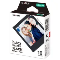 Fujifilm Instax Square Instant Film - 10 Sheets - Black