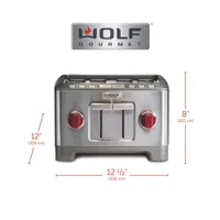 Wolf Gourmet Toaster - 4-Slice - Stainless Steel