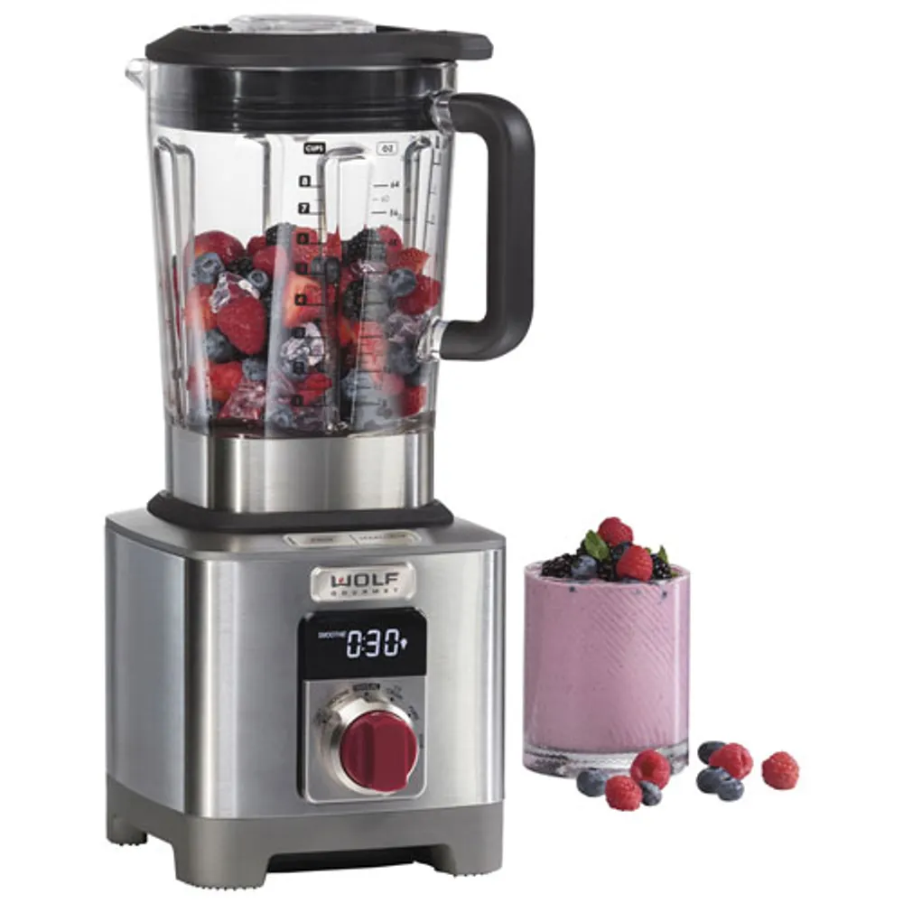 Wolf Gourmet 1.89L 1545-Watt Countertop Stand Blender - Stainless Steel