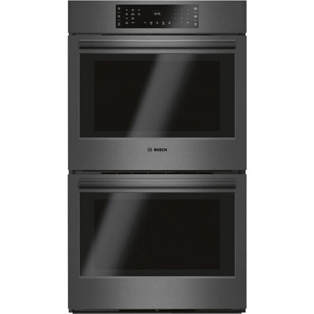 Bosch 30" 4.6 Cu. Ft./4.6 Cu. Ft. Self-Clean True Convection Electric Double Oven (HBL8642UC) -Black