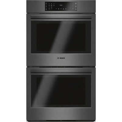 Bosch 30" 4.6 Cu. Ft./4.6 Cu. Ft. Self-Clean True Convection Electric Double Oven (HBL8642UC) -Black