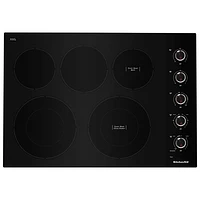 Surface de cuisson électrique de 30 po à 5 éléments de KitchenAid (KCES550HBL) - Noir