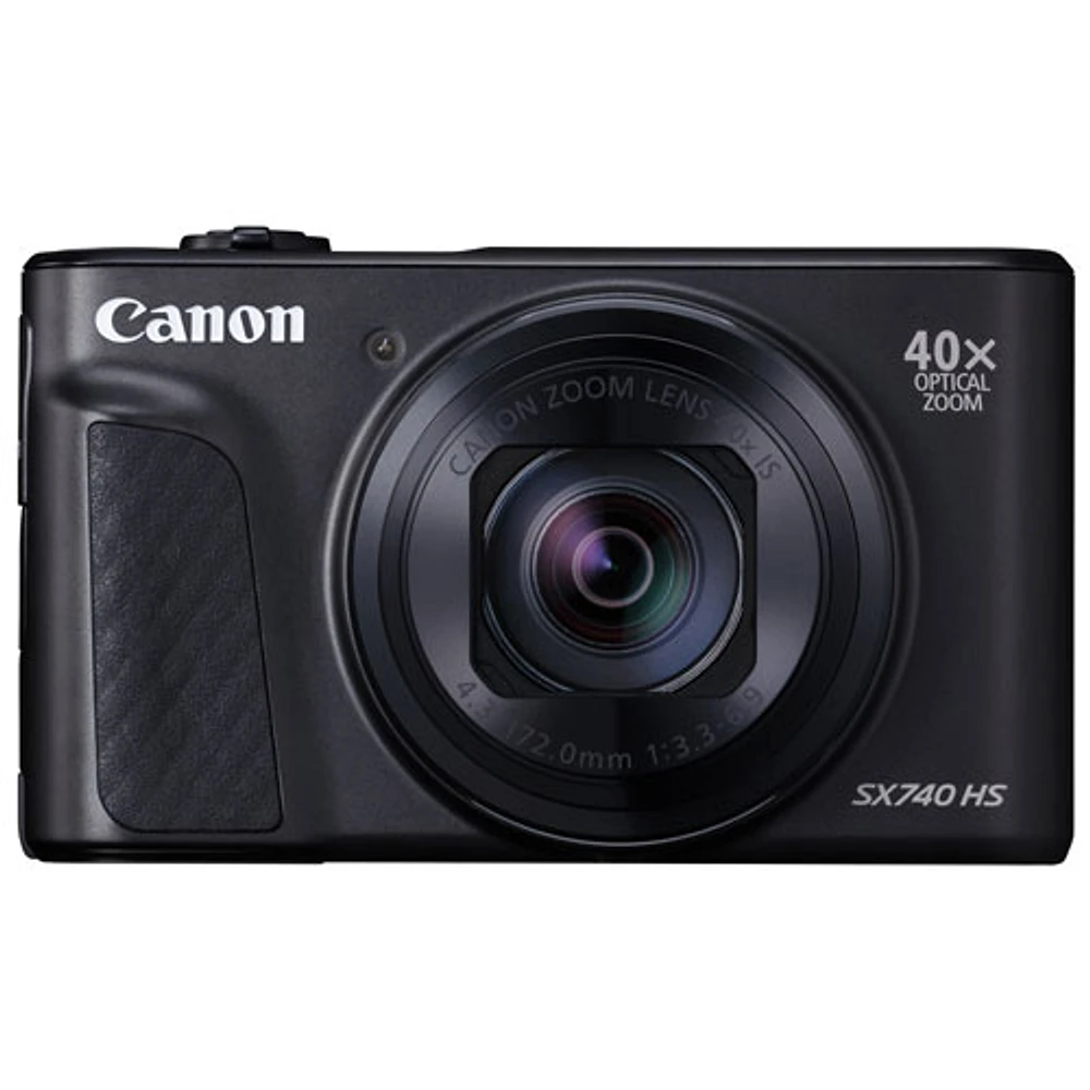 Canon PowerShot SX740 HS Wi-Fi 20.3MP 40x Optical Zoom Digital Camera - Black