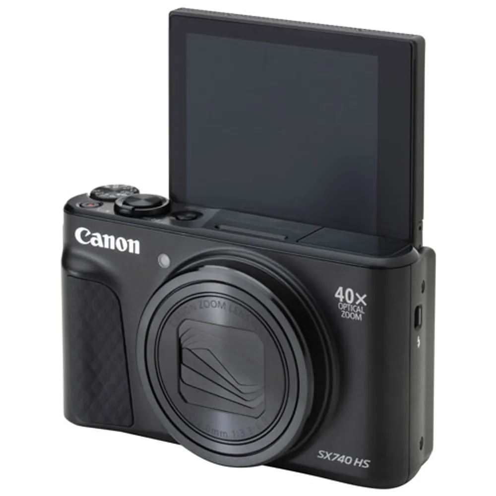 Canon PowerShot SX740 HS Wi-Fi 20.3MP 40x Optical Zoom Digital Camera - Black