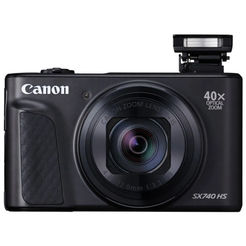 Canon PowerShot SX740 HS Wi-Fi 20.3MP 40x Optical Zoom Digital Camera - Black