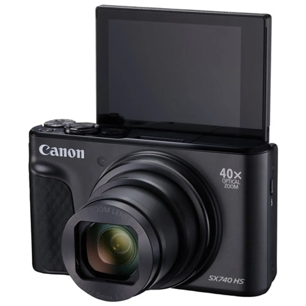 Canon PowerShot SX740 HS Wi-Fi 20.3MP 40x Optical Zoom Digital Camera - Black