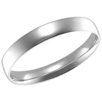 3mm Comfort Fit Wedding Band in 14KT White Gold - Size 6