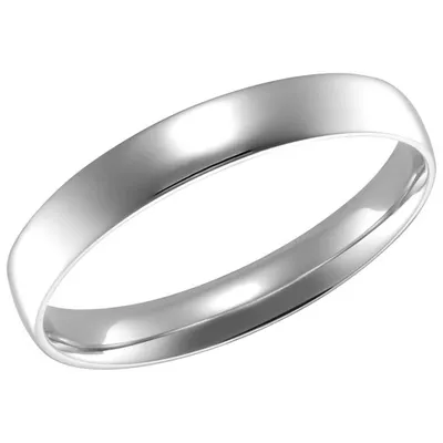 3mm Comfort Fit Wedding Band in 14KT White Gold - Size 7