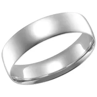 5mm Comfort Fit Wedding Band in 14KT White Gold - Size 7