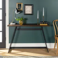 Winmoor Home Transitional Rectangular Console Table - Dark Walnut