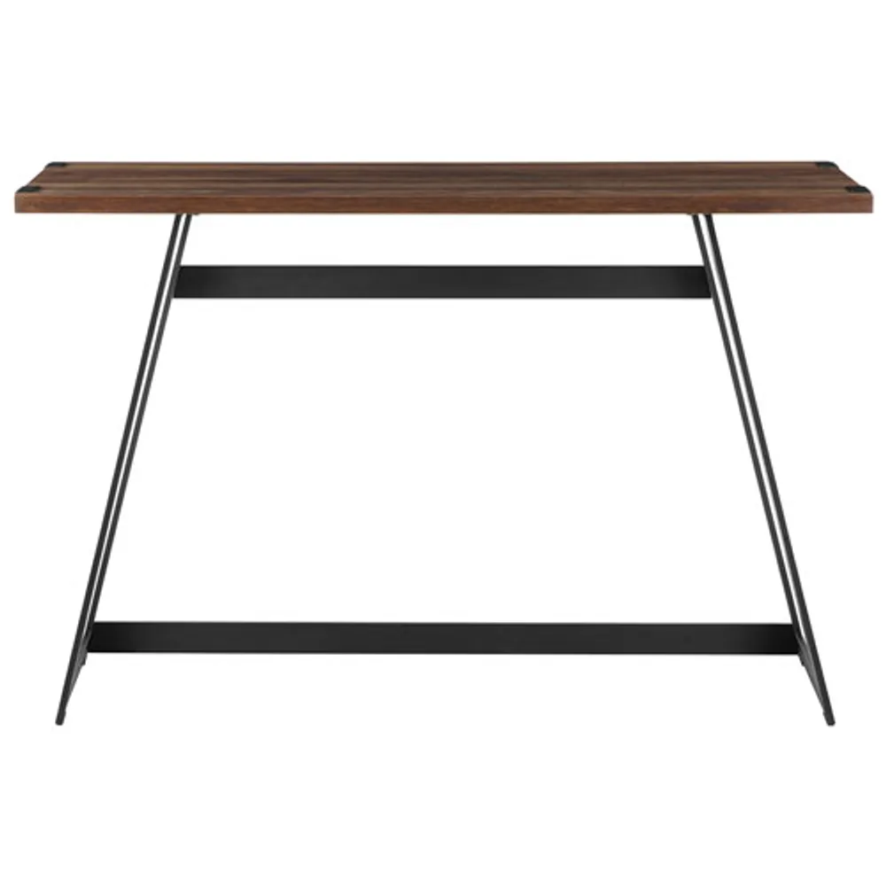 Winmoor Home Transitional Rectangular Console Table - Dark Walnut