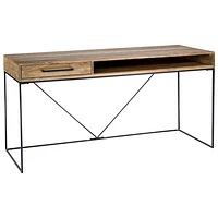 Colvin Contemporary Console Desk - Natural Mango Wood