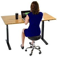 Uncaged Ergonomics Wobble Fabric Stool Air - Black