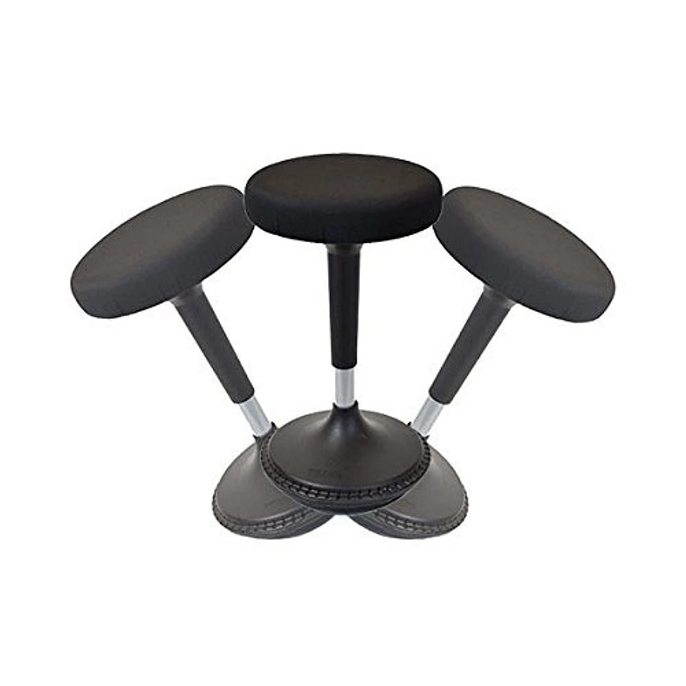 Uncaged Ergonomics Fabric Wobble Stool - Black