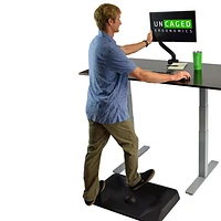 Uncaged Ergonomics Anti-Fatigue Active Standing Desk Mat - Black