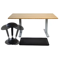Uncaged Ergonomics Rise Up Electric Adjustable Height Standing Desk - Grey