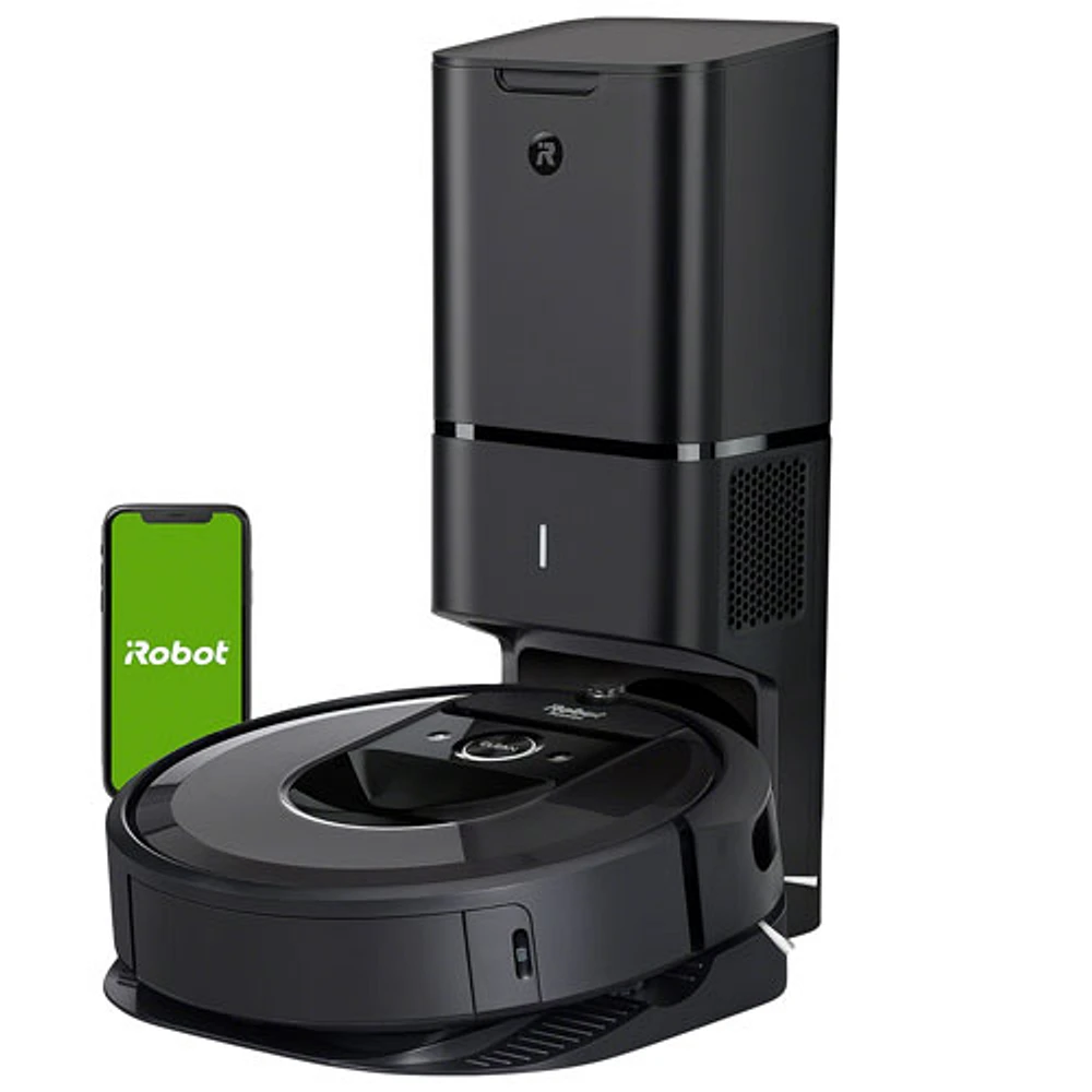 Aspirateur robot connecté Wi-Fi Roomba i7+ à élimination automatique de la poussière d'iRobot (7550)