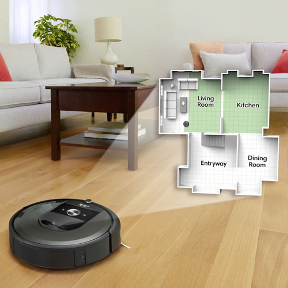 iRobot Roomba i7+ Wi-Fi Connected Robot Vacuum with Automatic Dirt Disposal (7550)