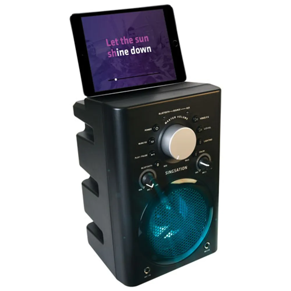 Singsation Classic All-in-One Karaoke System with Wireless Speaker (SPKA30) - Black