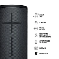 Ultimate Ears MEGABOOM 3 Waterproof Bluetooth Wireless Speaker - Black