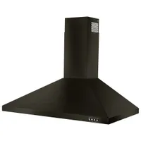 Whirlpool 36" Wall Mount Range Hood (WVW53UC6HV) - Black Stainless