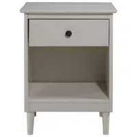 Winmoor Home Transitional 1-Drawer Nightstand - White