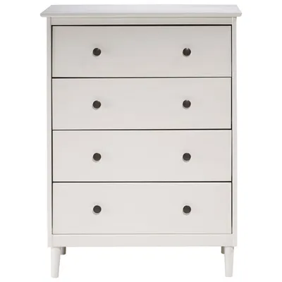 Winmoor Home Transitional 4-Drawer Dresser - White